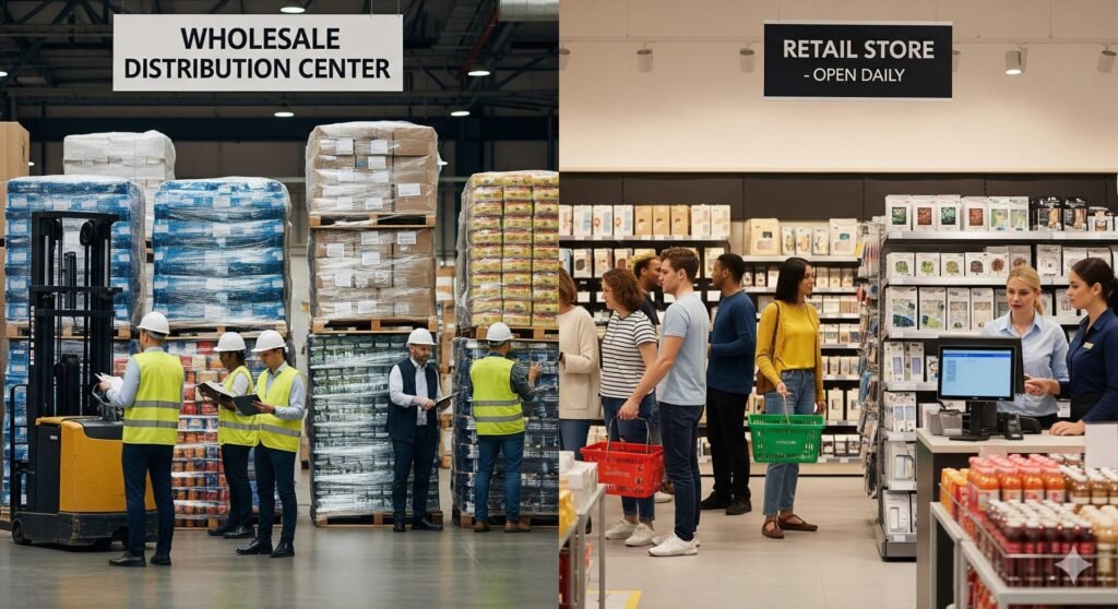 wholesale vs retail agricultural buying USA