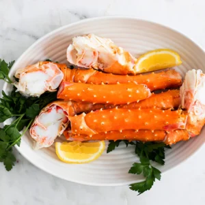 Cooked Wild Jumbo Golden King Crab Center Cut Legs - 1lb